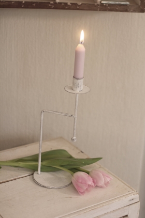 Kerzenhalter weiß modern scandi